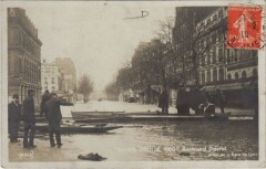 Inondations 1910 Paris Boulevard Diderot