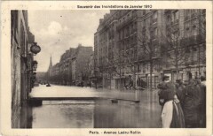 Inondations 1910 Paris Avenue ledru-Rollin
