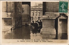 Inondations 1910 Paris Palais Bourbon