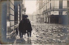 Inondations 1910 Paris Rue de Bourgogne