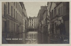 Inondations 1910 Paris Rue de Cotte