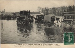Inondations 1910 Paris Esplanade des Invalides