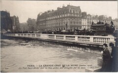 Inondations 1910 Paris Pont Saint-Michel