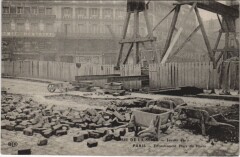 Inondations 1910 Paris Place du Havre effondrement