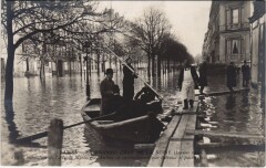 Inondations 1910 Paris Avenue Montaigne