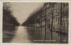 Inondations 1910 Paris Avenue Montaigne