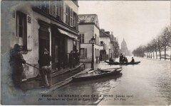 Inondations 1910 Paris Quai de la Rapee