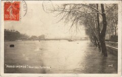 Inondations 1910 Paris Quai des Tuileries
