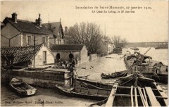 Saint-Mammes Inondations Quai du Loing