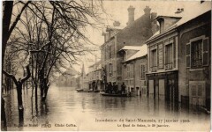 Saint-Mammes Inondations Quai de Seine