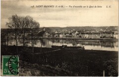 Saint-Mammes vue d'ensemble sur le Quai de Seine