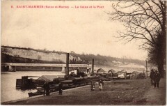 Saint-Mammes La Seine et le Pont