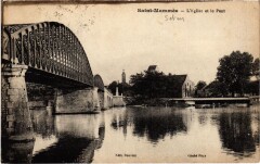 Saint-Mammes Eglise et le Pont