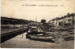 Saint-Mammes Quai de Seine vu de la Bosse