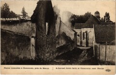 Chauconin - Ferme Incendiee a Chauconin - pres de Meaux à Meaux
