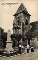 Dampmart - L'Eglise et le Monument à Dampmart