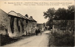 Chauconin - Ferme Incendiee par les Allemands