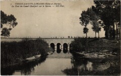 Conde-Sainte-Libiaire - Le Pont du Canal Chalifert sur le Morin à Condé-Sainte-Libiaire