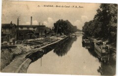 Roanne - Bords du Canal à Roanne