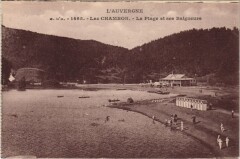 Lac Chambon - La Plage et ses Baigneurs