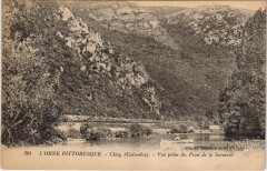 Clecy Vue prise du Pont de la Serviere