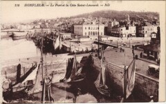 Honfleur Le Port et la Cote Saint-Leonard à Honfleur