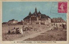 Ouistreham Riva-Bella - Le Casino Municipal Vu de la Plage à Ouistreham