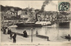 Trouville Depart du Bateau du Havre Le Touques à Touques