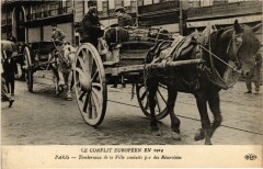 Le Conflit Europeen en 1914 Paris Tombereaux