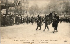 Paris Revue du 14 Juillet 1918 Belgian flag