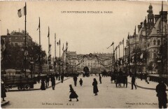 Les Souverains d'Italie a Paris Pont d'Arcole Royalty