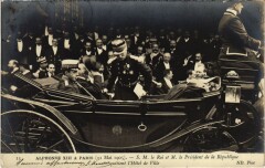 Alphonse Xiii a Paris Hotel de Ville Spanish Royalty -
													75 Paris
												