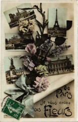 De Paris Je vous envoie ces Fleurs