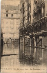Inondations 1910 Paris Rue Etienne-Gilbert
