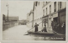 Inondations 1910 Paris Rue de Rambouillet