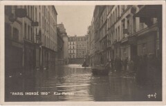 Inondations 1910 Paris Rue Moreau