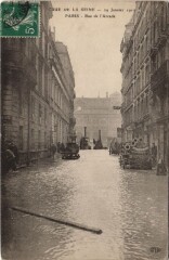 Inondations 1910 Paris Rue de l'Arcade
