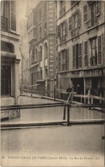 Inondations 1910 Paris Rue des Ursins