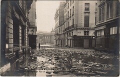 Inondations 1910 Paris Rue de Bourgogne
