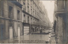 Inondations 1910 Paris Rue de Verneuil