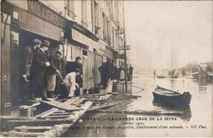 Inondations 1910 Paris Quai des Grands-Augustins