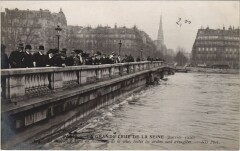 Inondations 1910 Paris Pont de l'Alma
