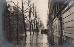 Inondations 1910 Paris Boulevard Haussmann