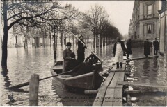 Inondations 1910 Paris Avenue Montaigne