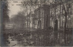 Inondations 1910 Paris Quai de Billy