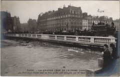 Inondations 1910 Paris Pont Saint-Michel