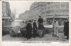 Inondations 1910 Paris Rue de Lyon