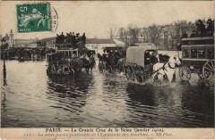 Inondations 1910 Paris Esplanade des Invalides