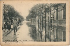 Inondations 1910 Paris Avenue de versailles