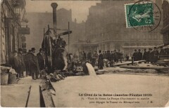 Inondations Paris Place de Rome epuisement Tunnel du Metropolitain -
													75 Paris
												